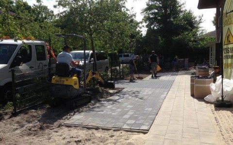 Tuinaanleg / bestrating voor Klusbrigade RTL 4