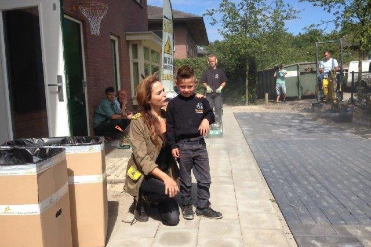 Tuinaanleg / bestrating voor Klusbrigade RTL 4